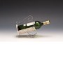 Şarap Standı Hasır Telli CK5106P:Şeffaf plastik şarap standları telli şarap şişesi koyma standlarından bu şarap standı modeli hasır telli olup 70'lik şarap şişelerini koymaya uygundur - Dekoratif hasır telli şarap standı satışı 0212 2370759